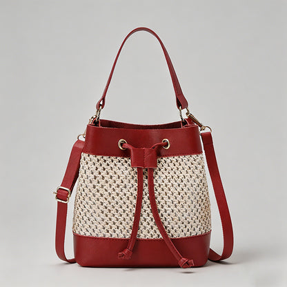 Woven Mini Bucket Bag - Shopdayla Wholesale - #3746
