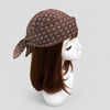 Brown with Polka Dot Flowers / One Size