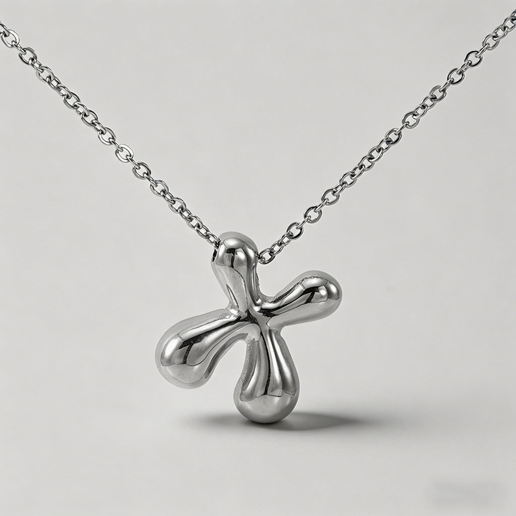3D Bubble Letter Initial Neckl - Shopdayla Wholesale - #5410