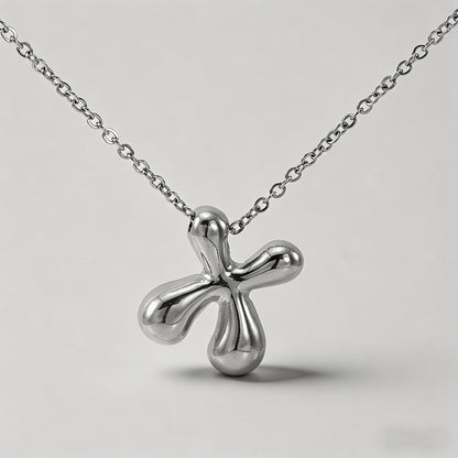 3D Bubble Letter Initial Neckl - Shopdayla Wholesale - #5410