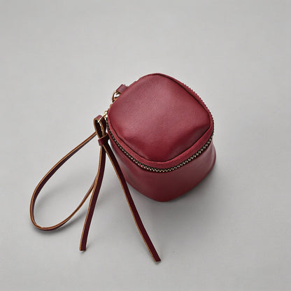 Mini Leather Cylinder Pouch - Shopdayla Wholesale - #1074