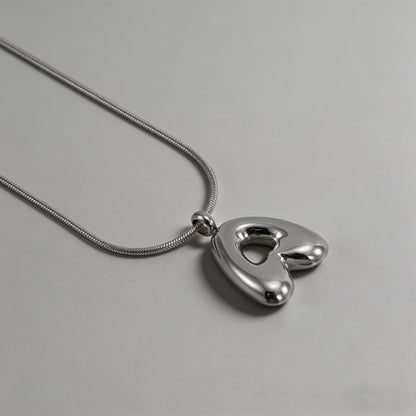 3D Bubble Letter Initial Neckl - Shopdayla Wholesale - #4834
