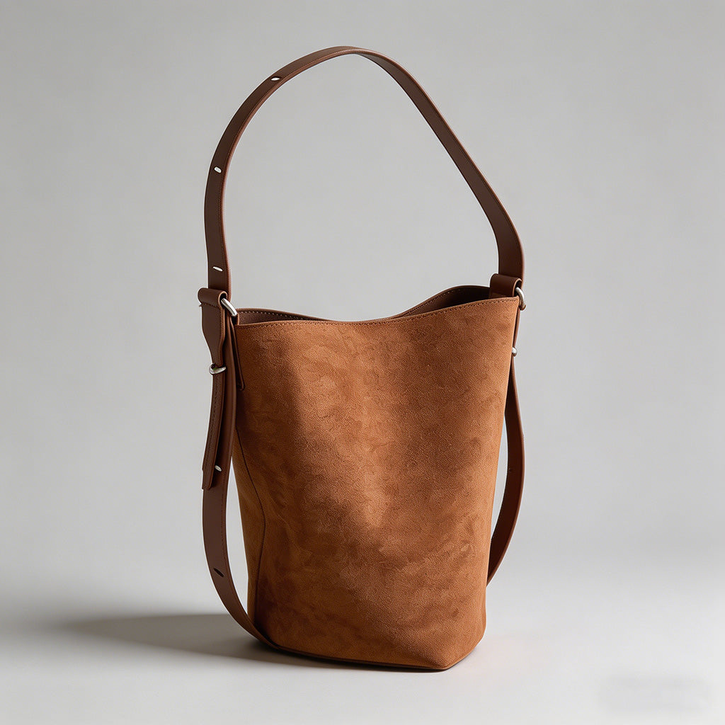 Vintage Suede Bucket Bag - Shopdayla Wholesale - #2482