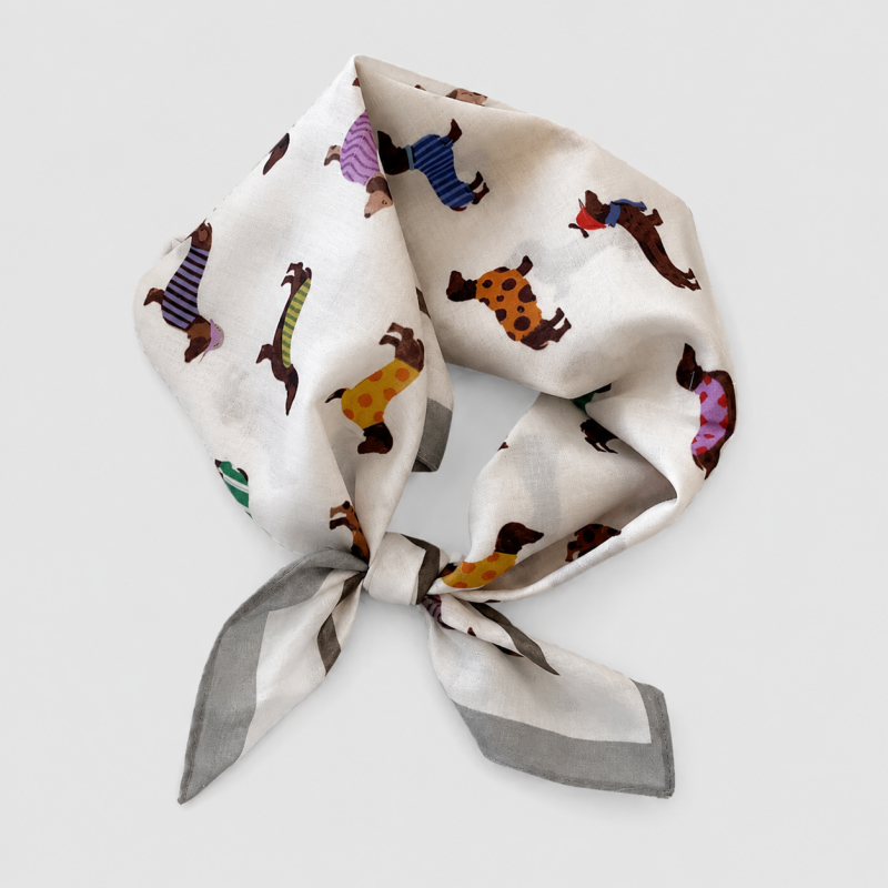 Floral Cotton Square Scarf Hea - Shopdayla Wholesale - #1378