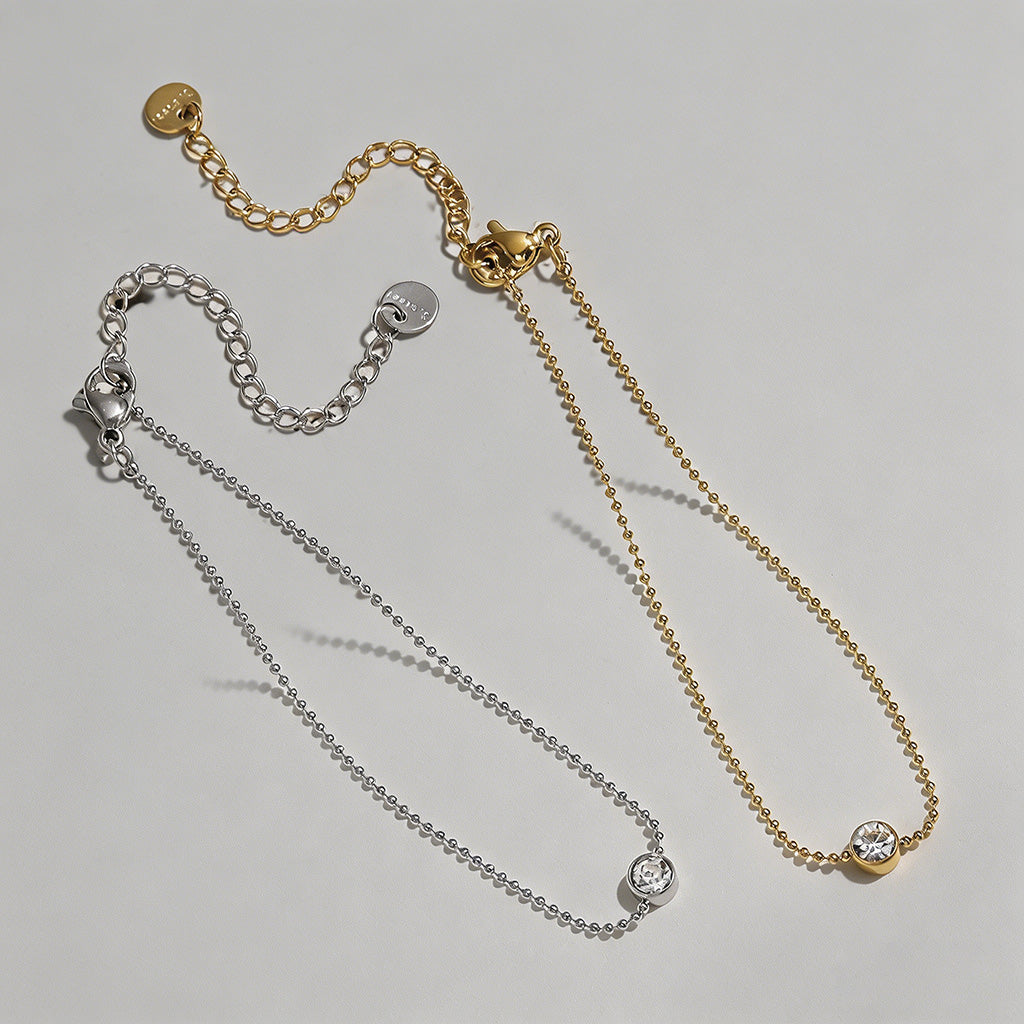 Solitaire Beaded Chain Bubble - Shopdayla Wholesale - #8130