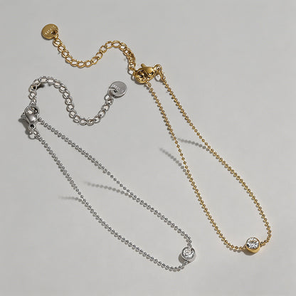 Solitaire Beaded Chain Bubble - Shopdayla Wholesale - #8130