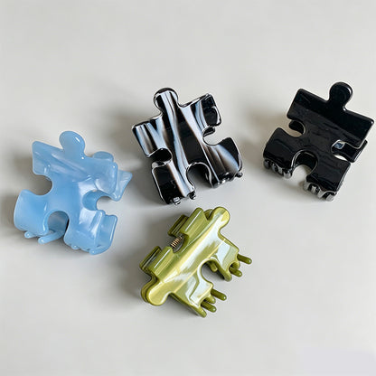 Geometric Pattern Claw Clip