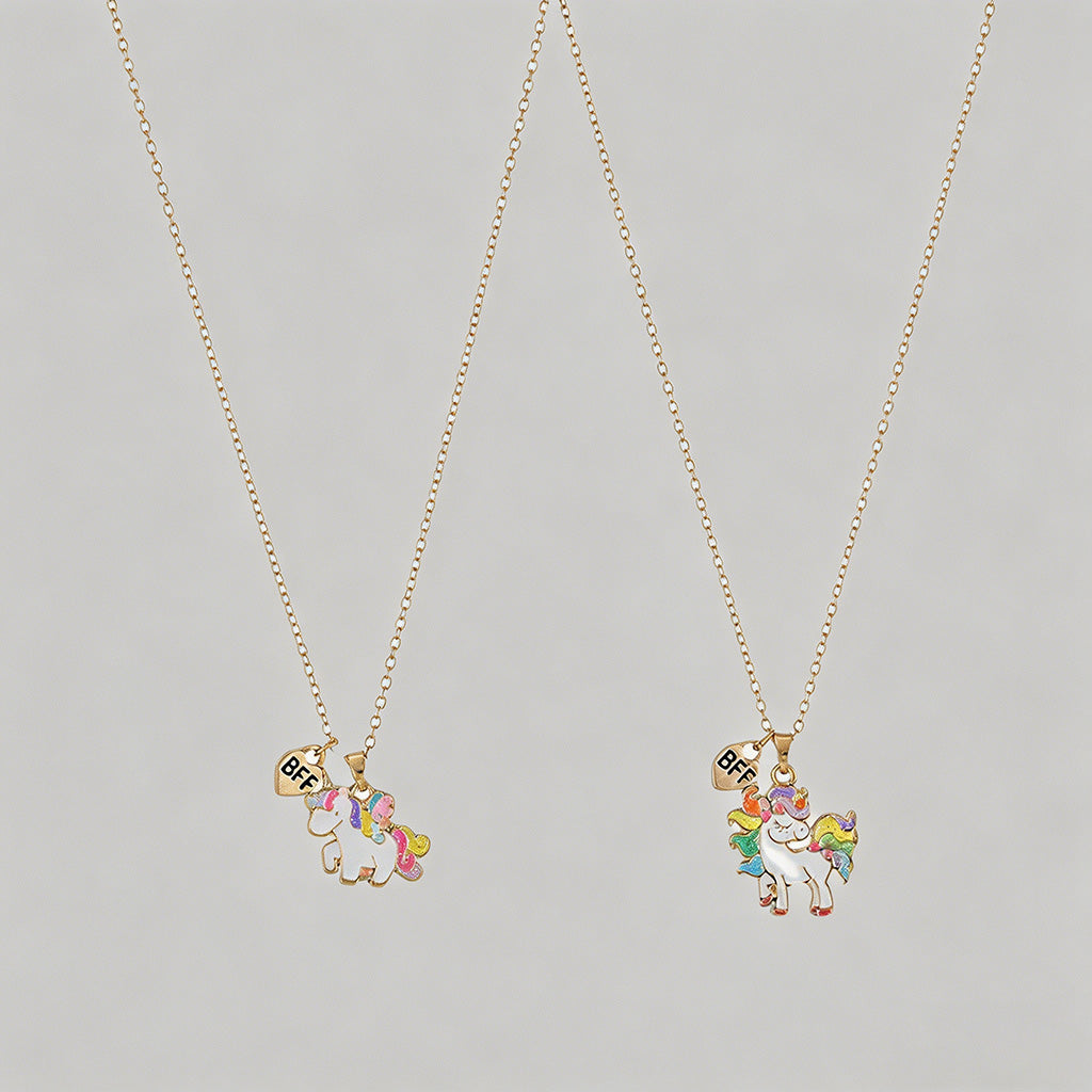 Unicorn BFF Friendship Necklac - Shopdayla Wholesale - #2034