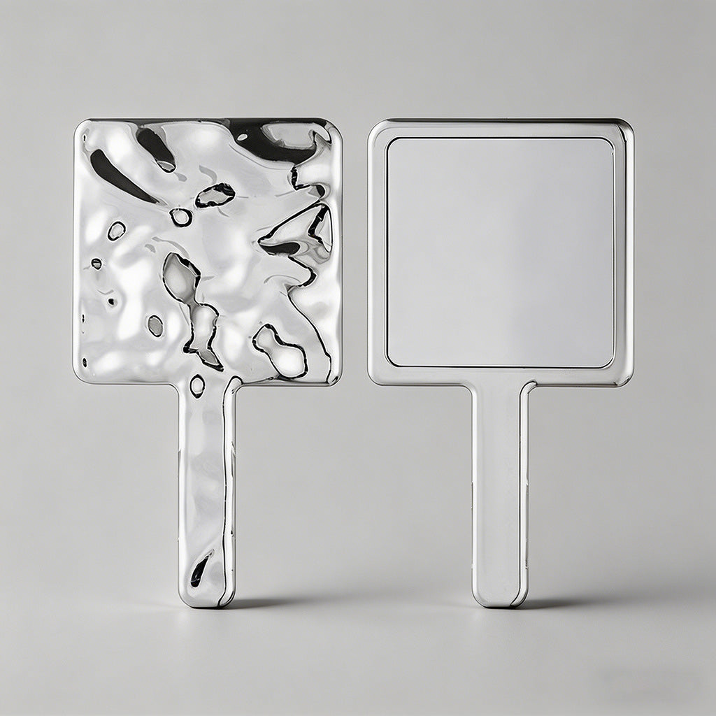 Silver Water Handheld Mirror - Shopdayla Wholesale - #5890