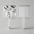 Silver Water Handheld Mirror - Shopdayla Wholesale - #5890