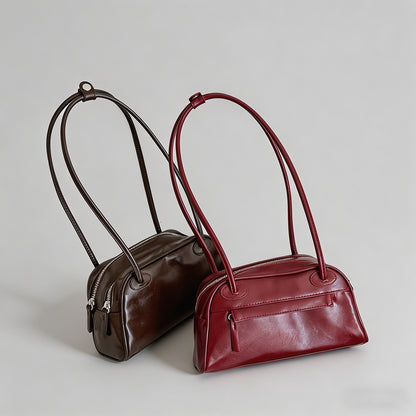 Vintage Oil Wax Leather Baguet - Shopdayla Wholesale - #7730