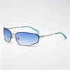 Silver Frame / Gradient Blue Lens / One Size
