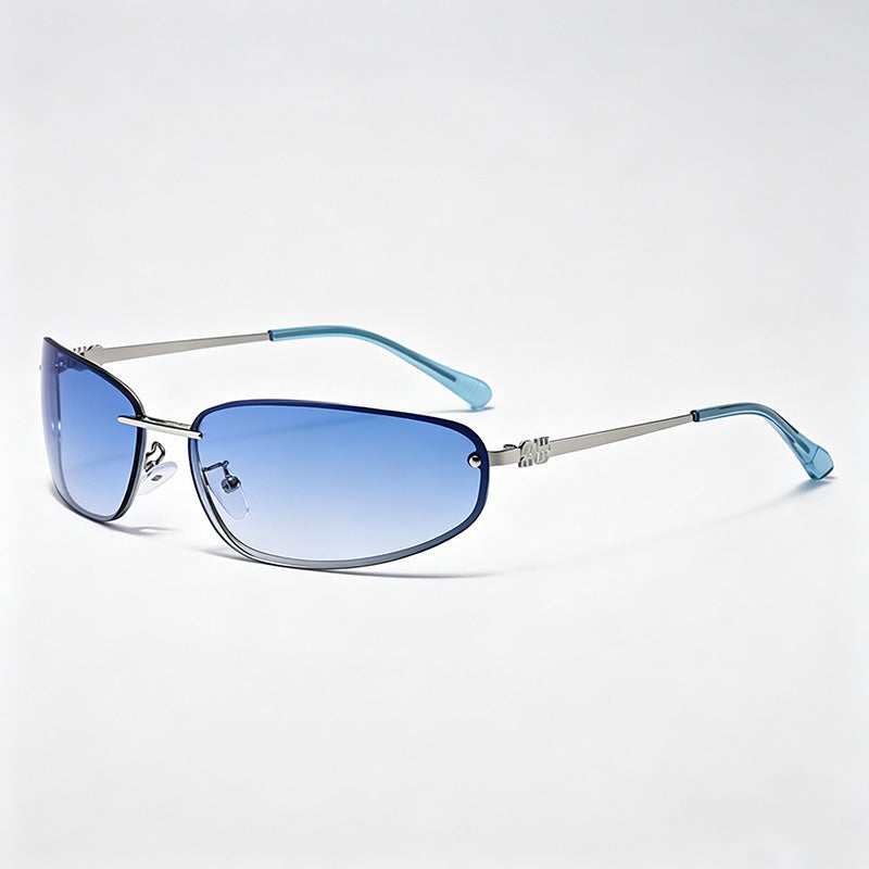 Oval Rimless Sunglasses - Shopdayla Wholesale - #4098