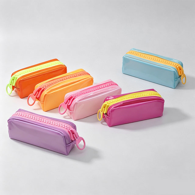 Simple Color‑Block Pencil Case - Shopdayla Wholesale - #9186