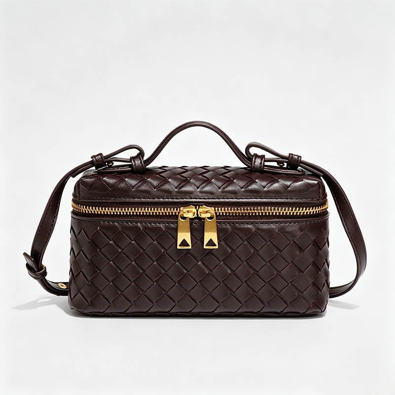Hand‑Woven Box‑Style Crossbody - Shopdayla Wholesale - #4850