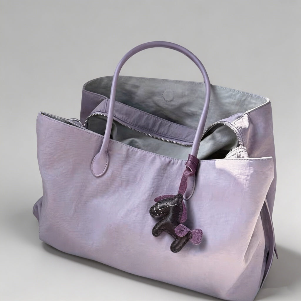 Solid Color Nylon Tote Bag - Shopdayla Wholesale - #0594
