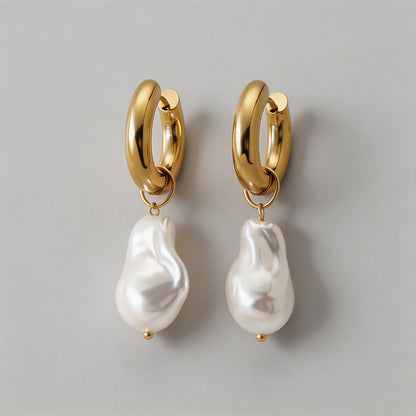 Gold Huggie Hoop Earrings - Shopdayla Wholesale - #8370
