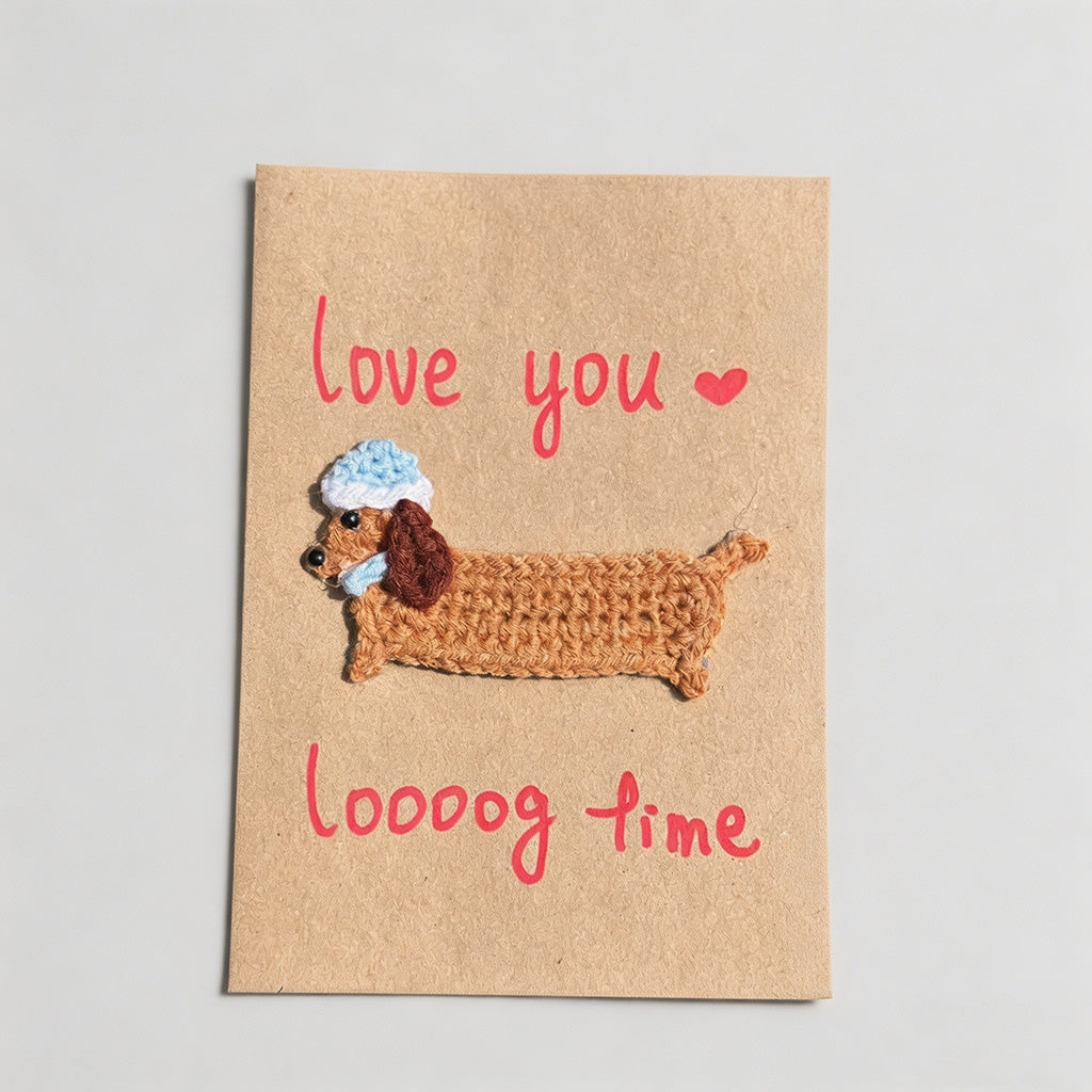 Handmade Crochet Greeting Card - Shopdayla Wholesale - #7954