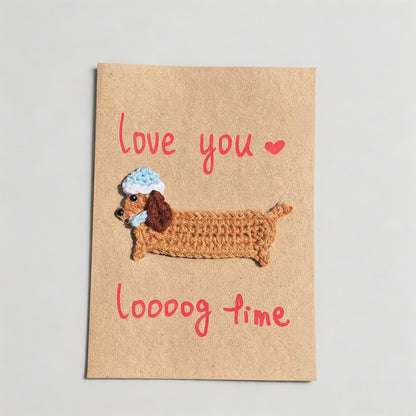 Handmade Crochet Greeting Card - Shopdayla Wholesale - #7954