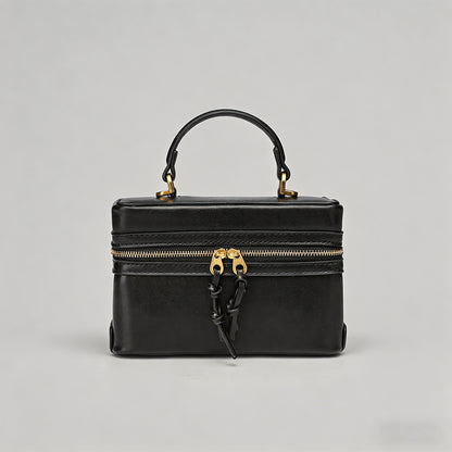 Canvas & Leather Boxy Crossbod - Shopdayla Wholesale - #2034