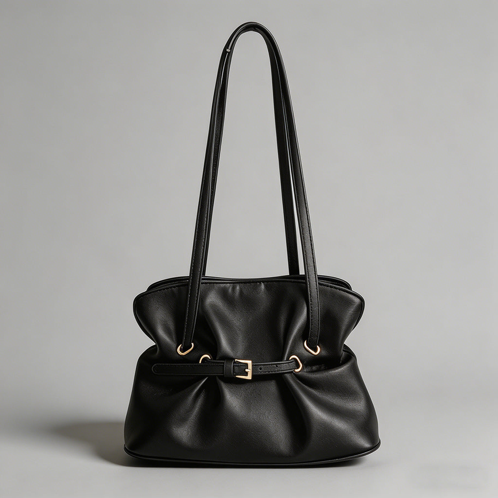 Soft Ruched Faux Leather Cinch - Shopdayla Wholesale - #6994