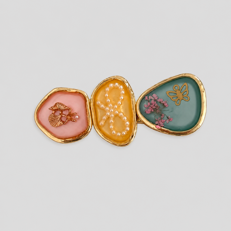 Flower Duckbill Clip