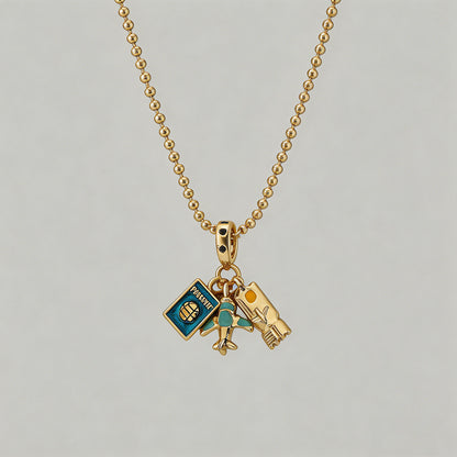 Whimsical Travel Charm Pendant - Shopdayla Wholesale - #7762