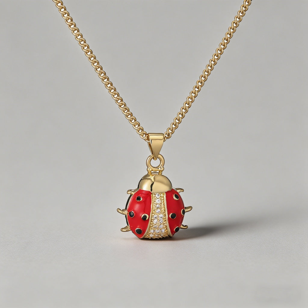 Charm Enamel & Pendant Necklace