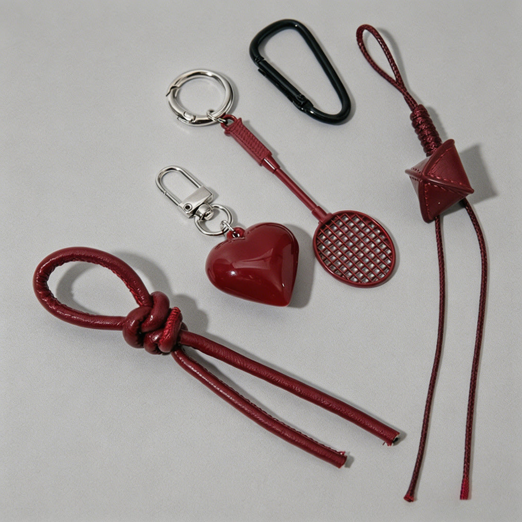 Heart & Tennis Racket Bag Char - Shopdayla Wholesale - #8626