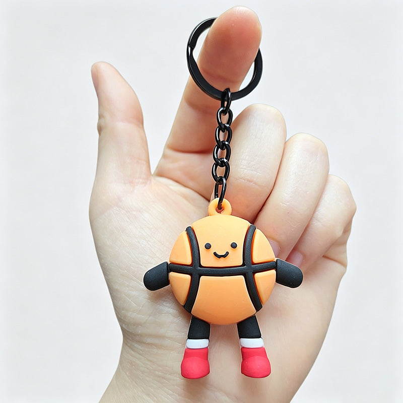 Sports Ball Cartoon Keychains - Shopdayla Wholesale - #5506