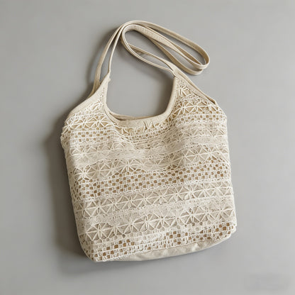 Lace Mesh Underarm Tote Bag - Shopdayla Wholesale - #8578