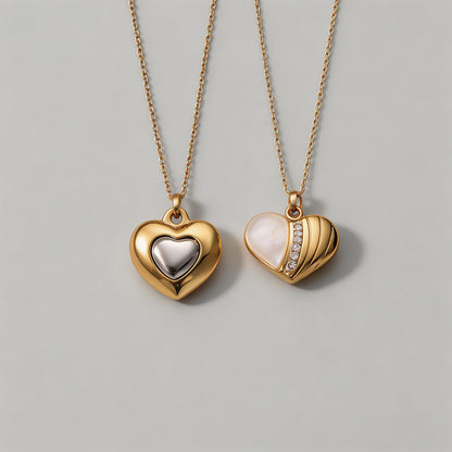 Heart Pendant Necklace - Shopdayla Wholesale - #0706