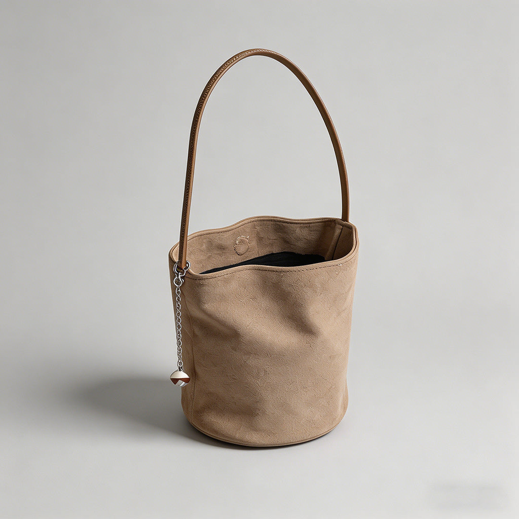 Faux Suede Mini Bucket Underar - Shopdayla Wholesale - #2354