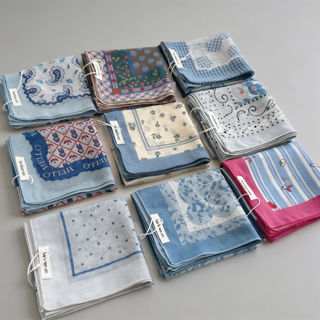 Vintage Soft Blue Floral Print - Shopdayla Wholesale - #0514