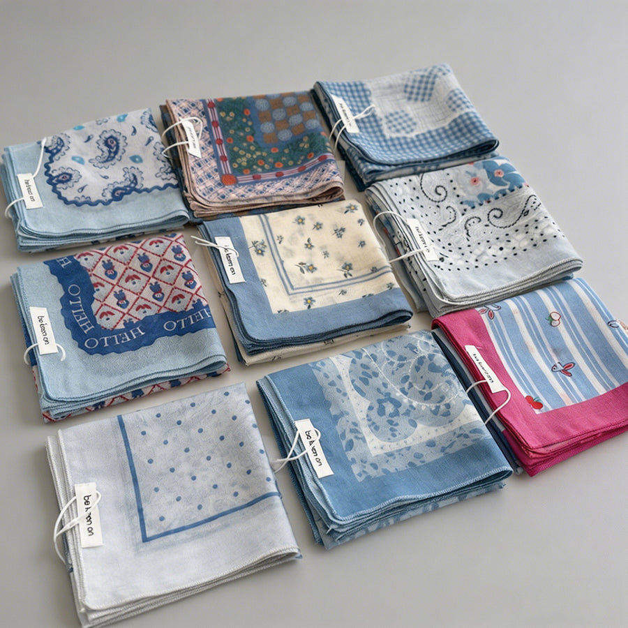 Vintage Soft Blue Floral Print - Shopdayla Wholesale - #0514