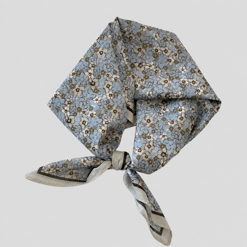 Floral Cotton Square Scarf Hea - Shopdayla Wholesale - #9682