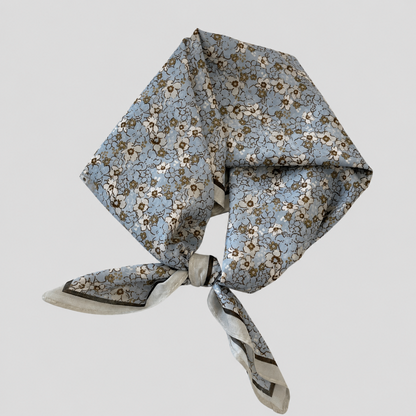 Floral Cotton Square Scarf Hea - Shopdayla Wholesale - #9714