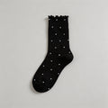 Cute Ruffle Edge Polka Dot Soc - Shopdayla Wholesale - #8946