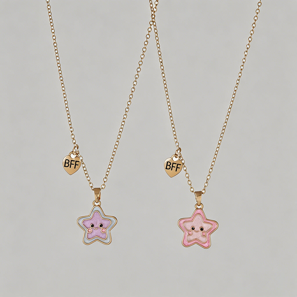 Star Pendant BFF Friendship Ne - Shopdayla Wholesale - #8802
