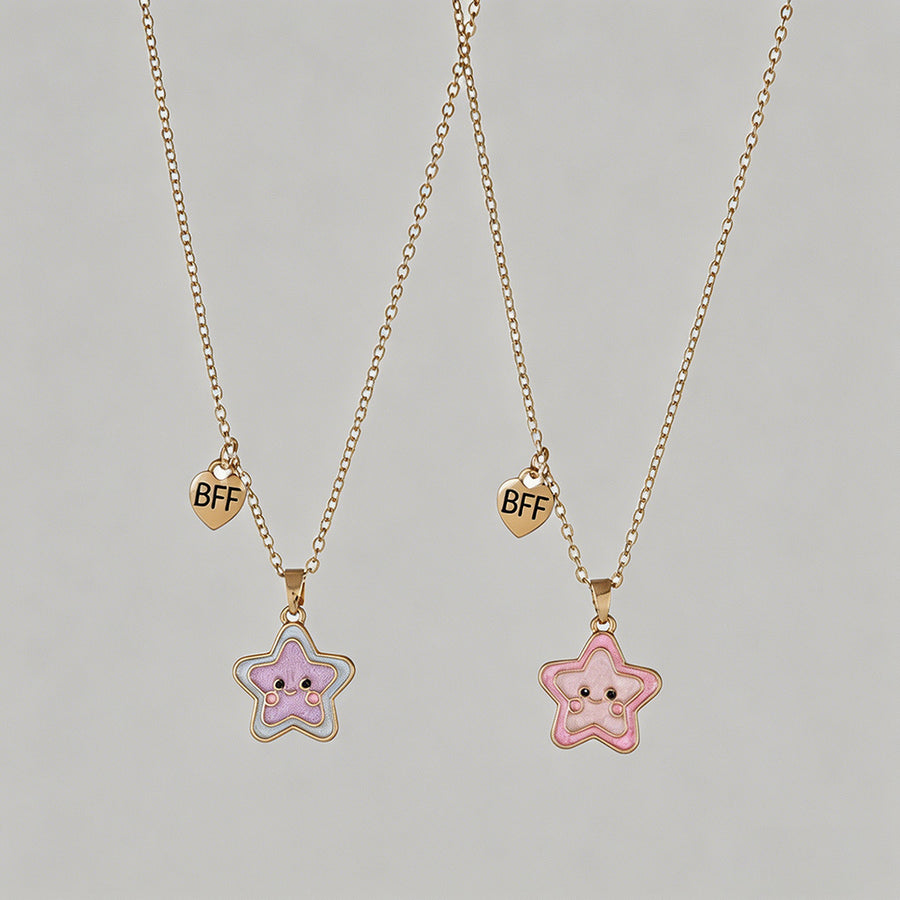 Star Pendant BFF Friendship Ne - Shopdayla Wholesale - #8802