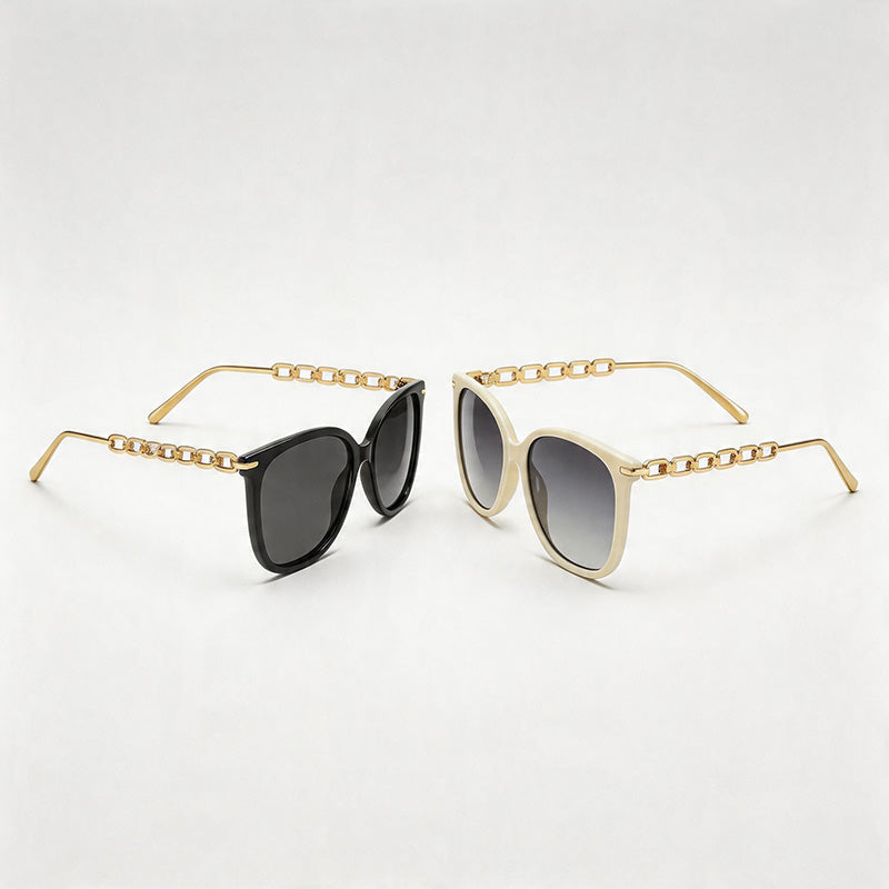Chain-Temple Square Sunglasses - Shopdayla Wholesale - #9554