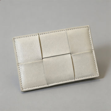 Woven Leather Card Holder