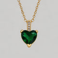 Heart-Shaped Multi-Color CZ Pe - Shopdayla Wholesale - #6402