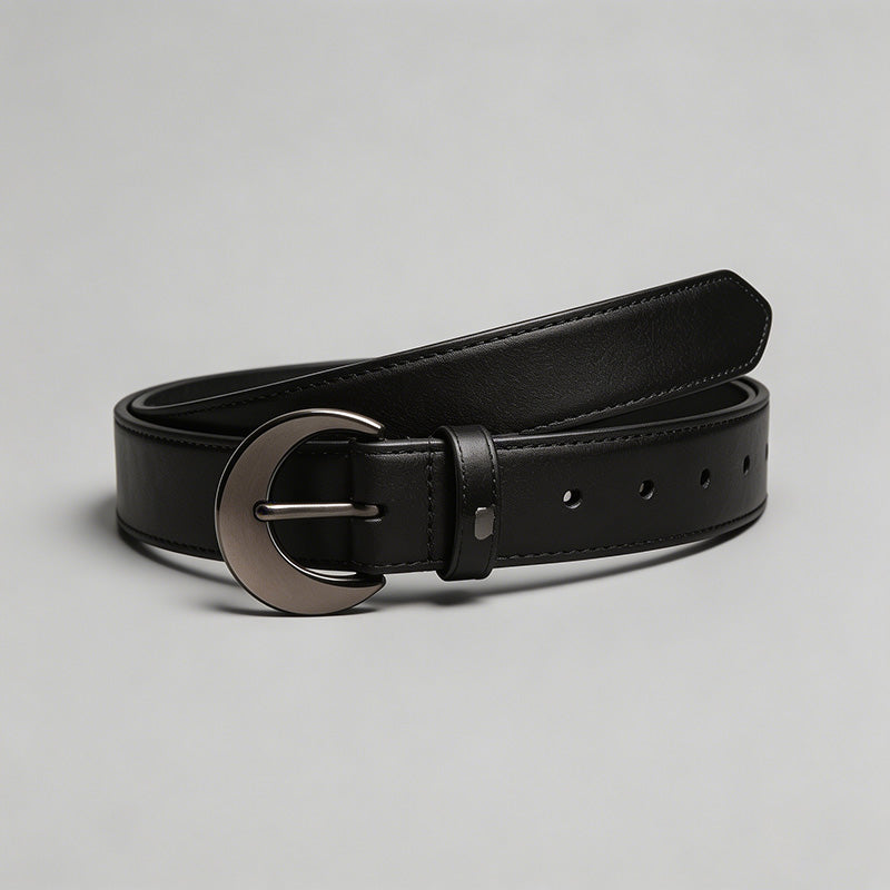 Moon Buckle Casual Belt - Shopdayla Wholesale - #5938