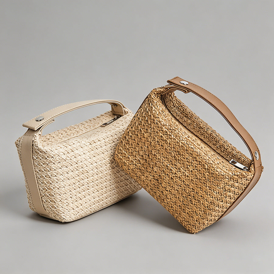 Vintage Straw Mini Top Handle - Shopdayla Wholesale - #6786