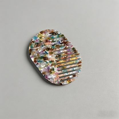 Acetate Oval Hair Comb - Shopdayla Wholesale - #6706