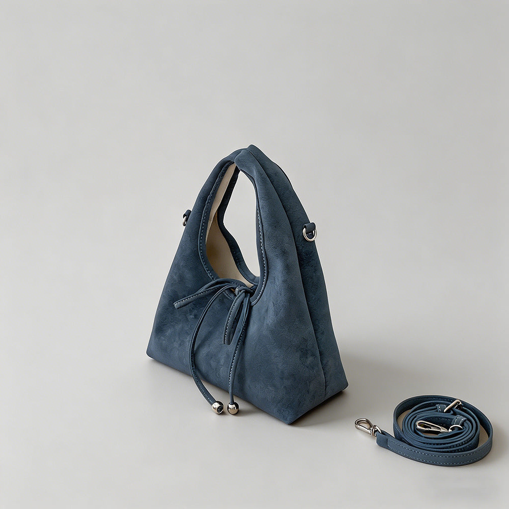 Faux Suede Bow Tie Hobo Undera - Shopdayla Wholesale - #2258