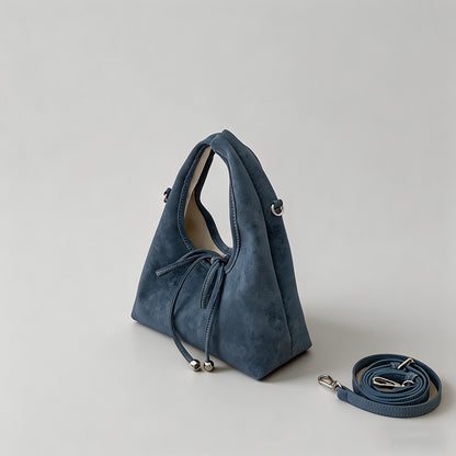Faux Suede Bow Tie Hobo Undera - Shopdayla Wholesale - #2258