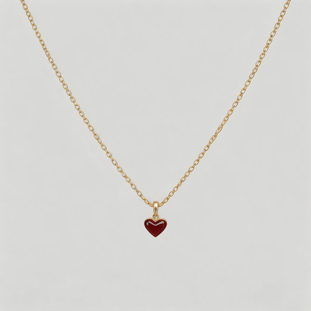 Reversible Heart Pendant Neckl - Shopdayla Wholesale - #8818