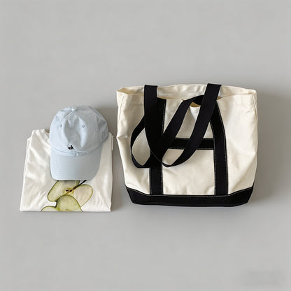 Large Capacity Canvas Tote Bag - Shopdayla Wholesale - #6242
